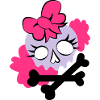 Tête de mort girly