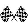 Drapeaux de course à damier