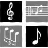 Noten und Schlüssel