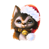 Christmas Husky
