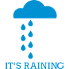 it's raining