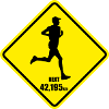 Marathon Road Sign