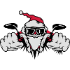 Santa Claus on Motorcycle