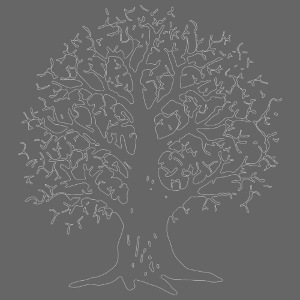 The Tree (weiße Kontur)