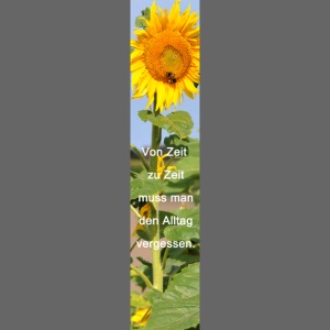 Riesen-Lesezeichen Sonnenblume + Spruch