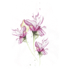 Watercolor Lilies Tattoo