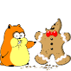 Hamster vs. Lebkuchenmann (whiteline)