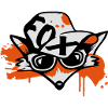 Fuchs mit Baseballkappe