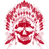Chief Skull red motif