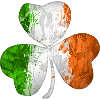 Irish Flag Clover Grunge