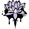 Fleur de lotus graffiti
