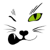 Zwinker Katze - Miau!