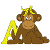 Affe mit A