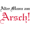 Alter Mann am Arsch