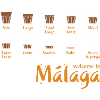 Welcome to Malaga (blue)
