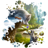 Freunde (Wolf & Waschbär)