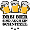 3 Drei Bier ein Schnitzel