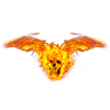 Fire skull