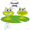 Comic-Frösche