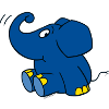 The elephant - sitting