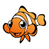 Clownfisch (Pixel)