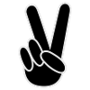 Victory finger sign
