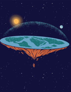 Adoptez un style original avec ce motif de la Terre Plate, une représentation intrigante de notre monde. Ce design évoque les mystères de l'...