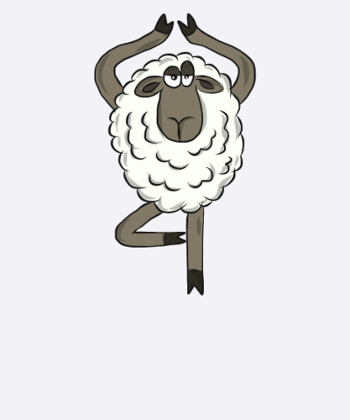 Lustige Tiere - Schaf