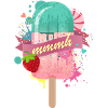 popsicle with strawberry