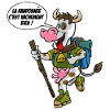 la vache en randonnée