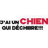 un chien qui déchire