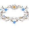 An Edelweiss and gentian frame