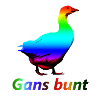 Gans bunt