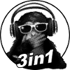 3 in 1 - black