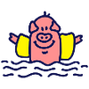 Pig Water Wings 3