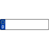 plaque d'immatriculation D