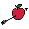 arrow butt apple heart shot