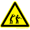 Gefahrenschild Klarinette