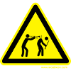 Gefahrenschild Trompete