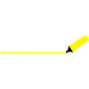 Textmarker mit Linie
