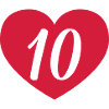 10th birthday heart