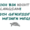 Ich bin nicht langsam.