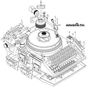 detektor.fm Explosionszeichnung schwarz