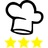 Chef's hat cook 3 stars