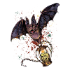 Scary Halloween bat