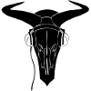 Bison Skull b/w