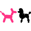 Poodle and Balloon Poodle