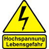 Schild Hochspannung Lebensgefahr