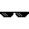 Pixel Brille Gangster