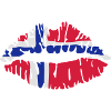 Flag Norway lips